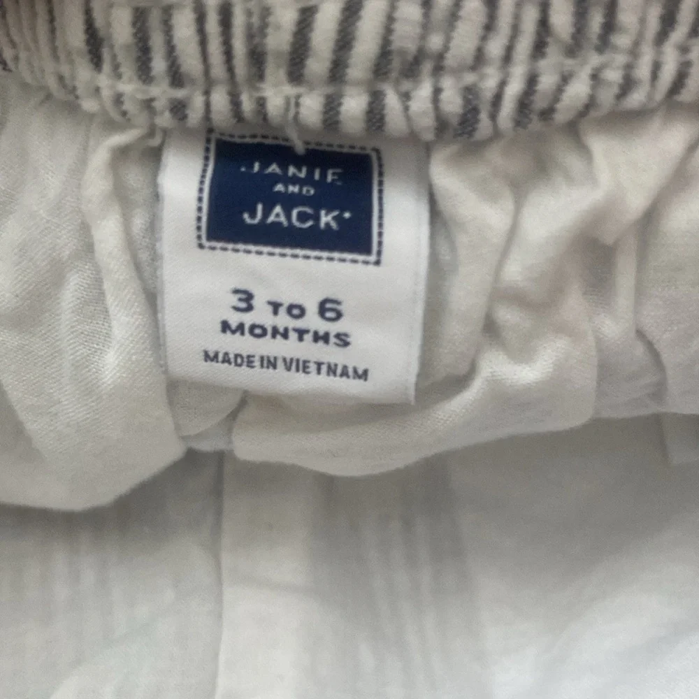 Janie and Jack set baby boy size 3-6 months stripes argyle coastal preppy infant